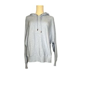 Heather‎ blue Hooded Sweater